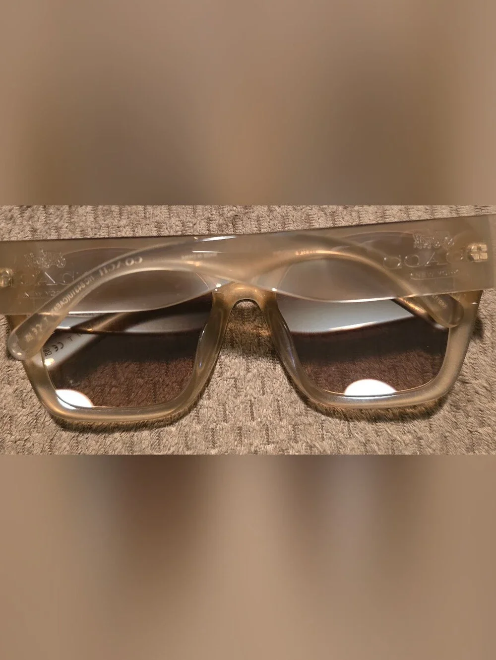 NEW Coach Oversized Cream Cat Eye  Sunglasses